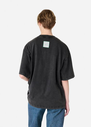 Tričko AXEL ARIGATO Solid Color Cotton T-Shirt Čierna | A3003001, 7