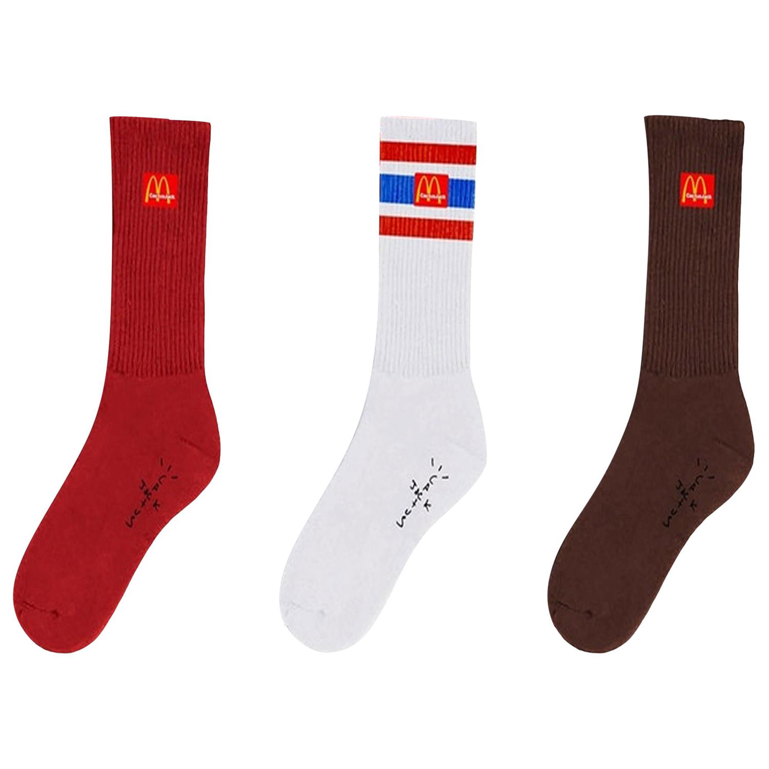 Spodná bielizeň a ponožky Cactus Jack by Travis Scott McDonalds x Arches Sock Pack Rôznofarebný | CJMD AS77 MULT, 1
