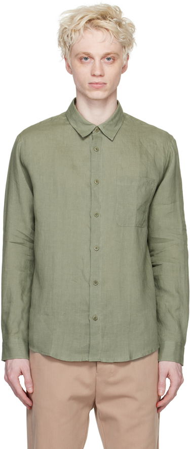Košeľa A.P.C. Green Cassel Zelené | LIAEK-H12545, 0