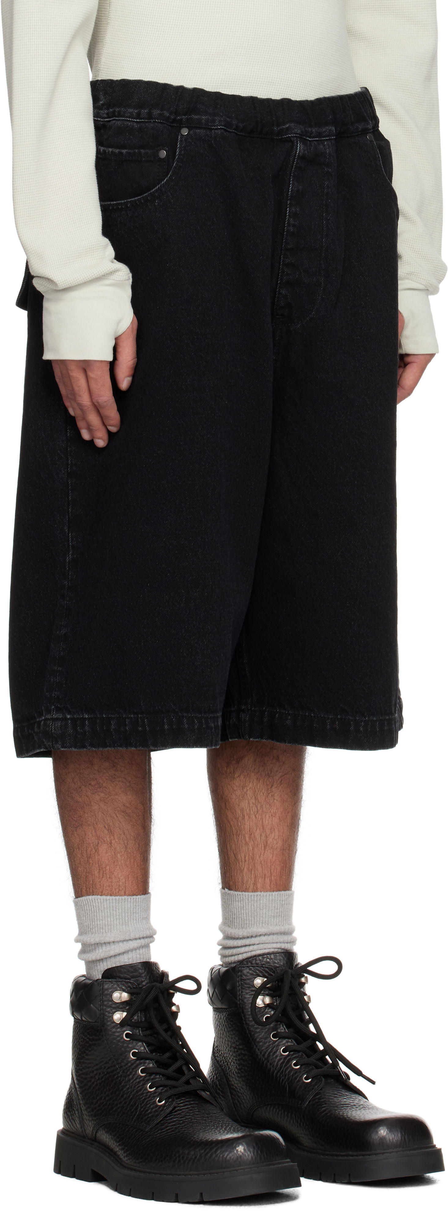 Šortky Entire Studios Spar Denim Shorts Čierna | ESU-S25-11008-MA, 1