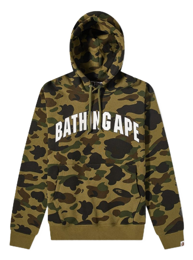 Mikina BAPE 1st Camo Pullover Hoody Zelené | 001PPI801009M-GRN