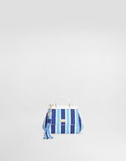 Dolce & Gabbana Sicily Canvas Crossbody Bag With Striped Print
