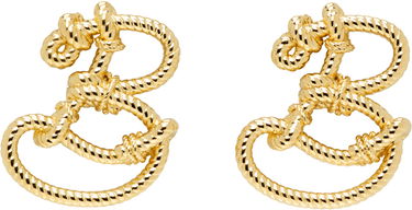 Náušnice Burberry Burberry Large Nautical Knot Stud Earrings Metalická | 8106735, 0