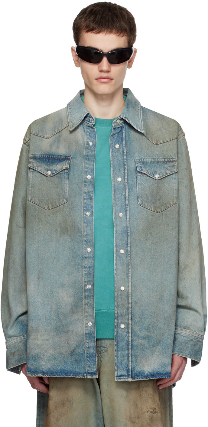 Press-Stud Denim Shirt