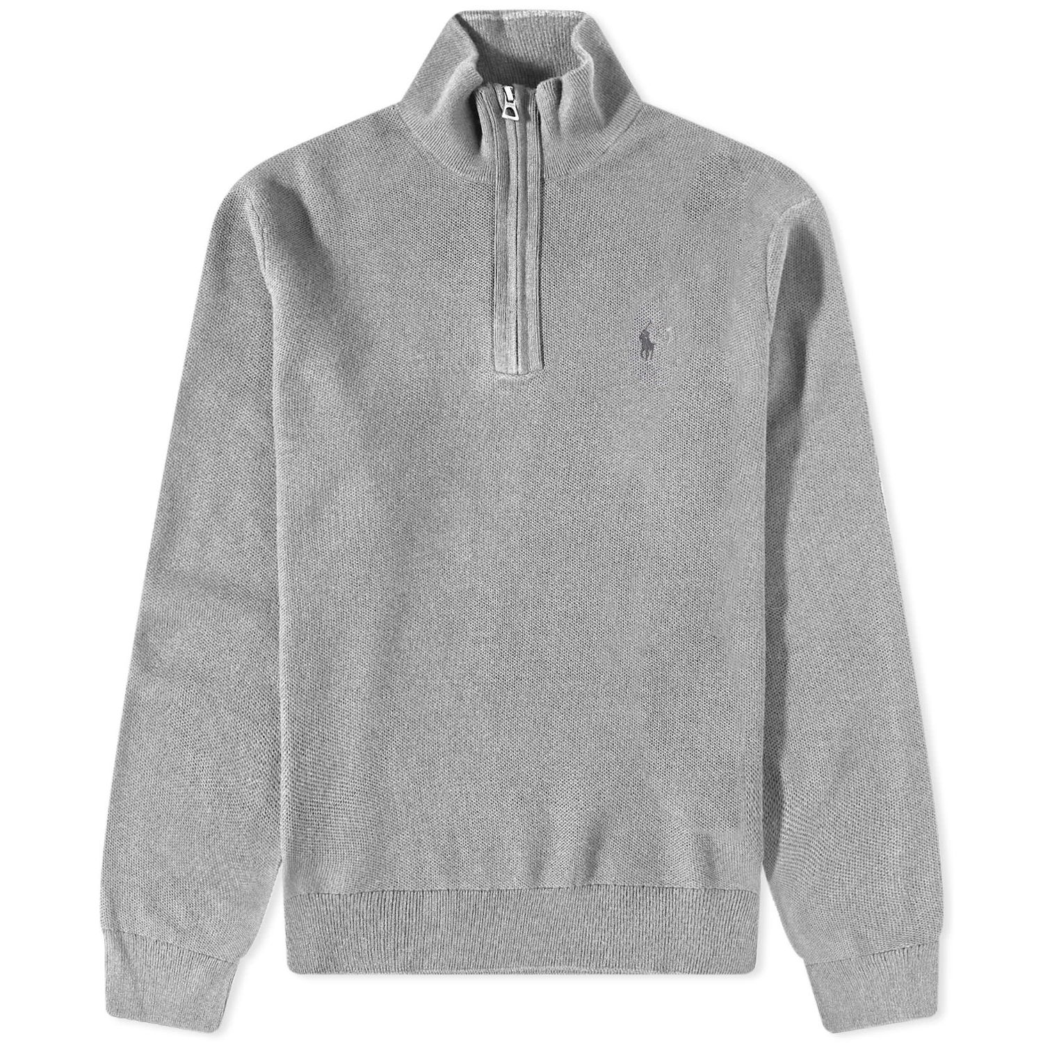 Sveter Polo by Ralph Lauren Quarter-Zip Andover Šedá | 710914236009, 0
