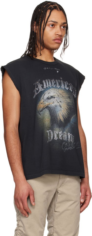 Tielko MISBHV MISBHV 'American Dream' Graphic Print Sleeveless Muscle Tank Top Čierna | 250M104, 1