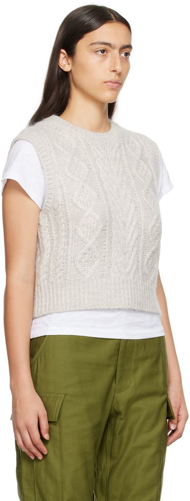 Sveter rag & bone rag & bone Brody Knit Vest Šedá | WAS23F035SL35, 1