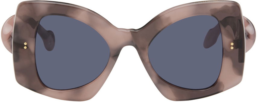 Slnečné okuliare JW Anderson SSENSE Exclusive Pink Twister Sunglasses Šedá | JWA04, 0