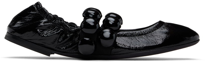 Oblečenie Alaïa ALAÏA Sphere Ballerina Flats Čierna | AA3A038CK273