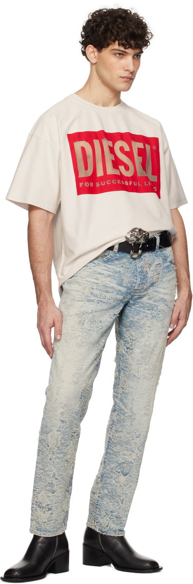 Tričko Diesel T-Shirt With Graphic Print Biela | A17099-0SHAY-100, 3