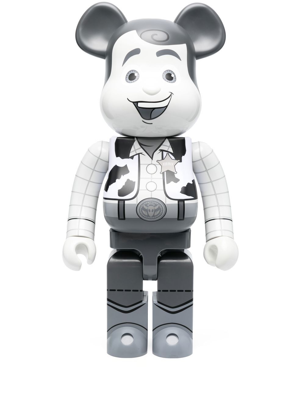 Zberateľské Medicom Toy Be@rbrick Woody B&W figure - Grey Biela | 1000WOODYBW19701233, 0