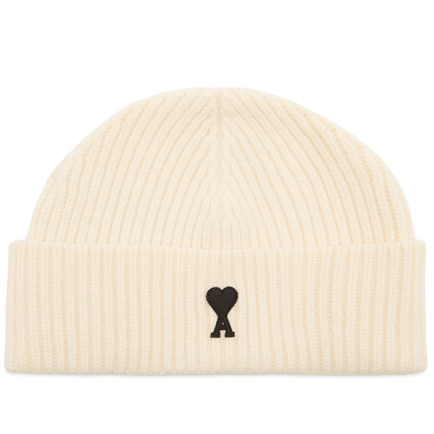 Kulicha AMI AMI Paris Felted Merino Wool Beanie Biela | H25UBO006-018-151H25, 0