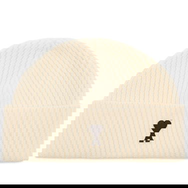 Kulicha AMI AMI Paris Felted Merino Wool Beanie Biela | H25UBO006-018-151H25, 0