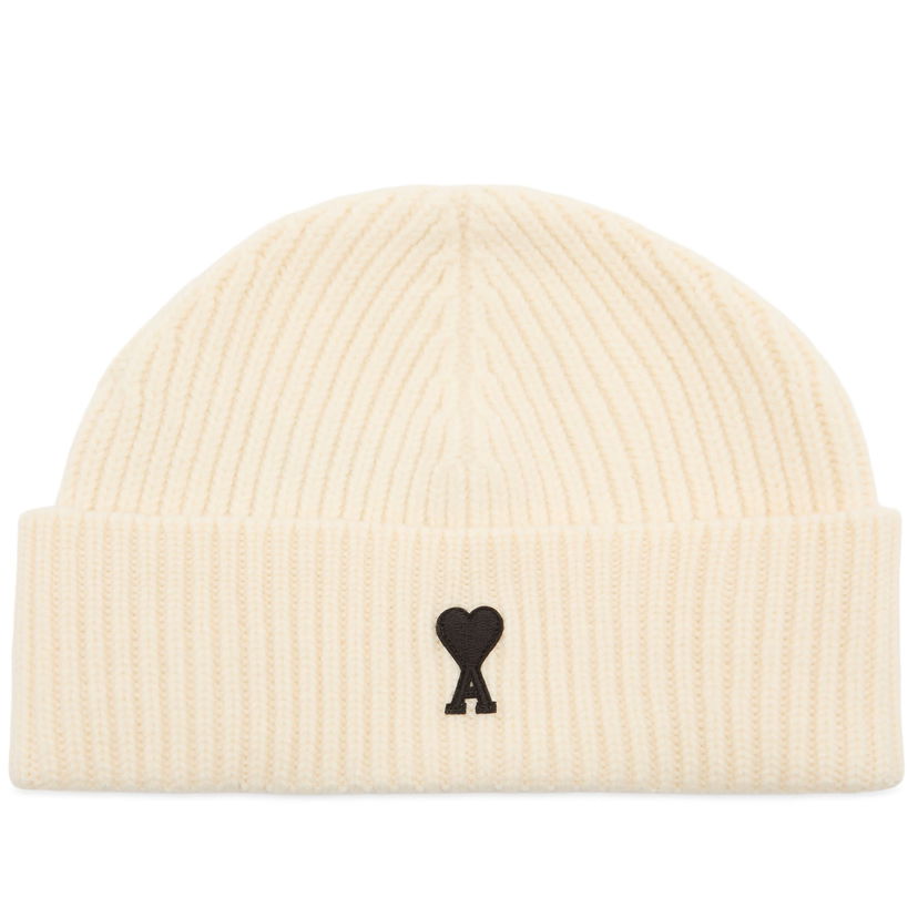 Kulicha AMI AMI Paris Felted Merino Wool Beanie Biela | H25UBO006-018-151H25
