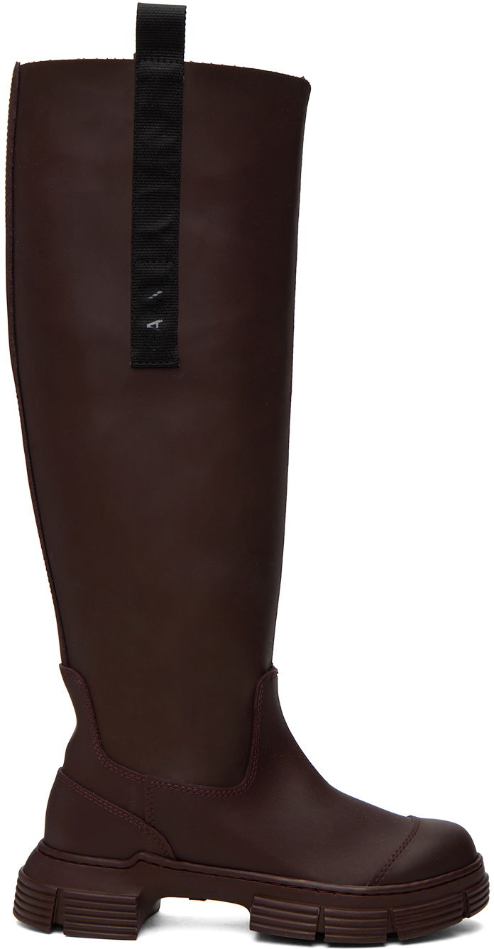 Tenisky a topánky GANNI GANNI Country Boots Vínová | S2072
