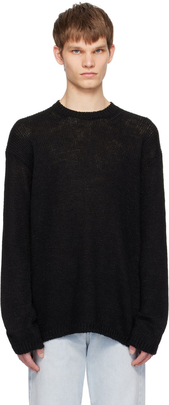 Sveter The Row Hank Black Knit Sweater Čierna | 621-Y693, 0
