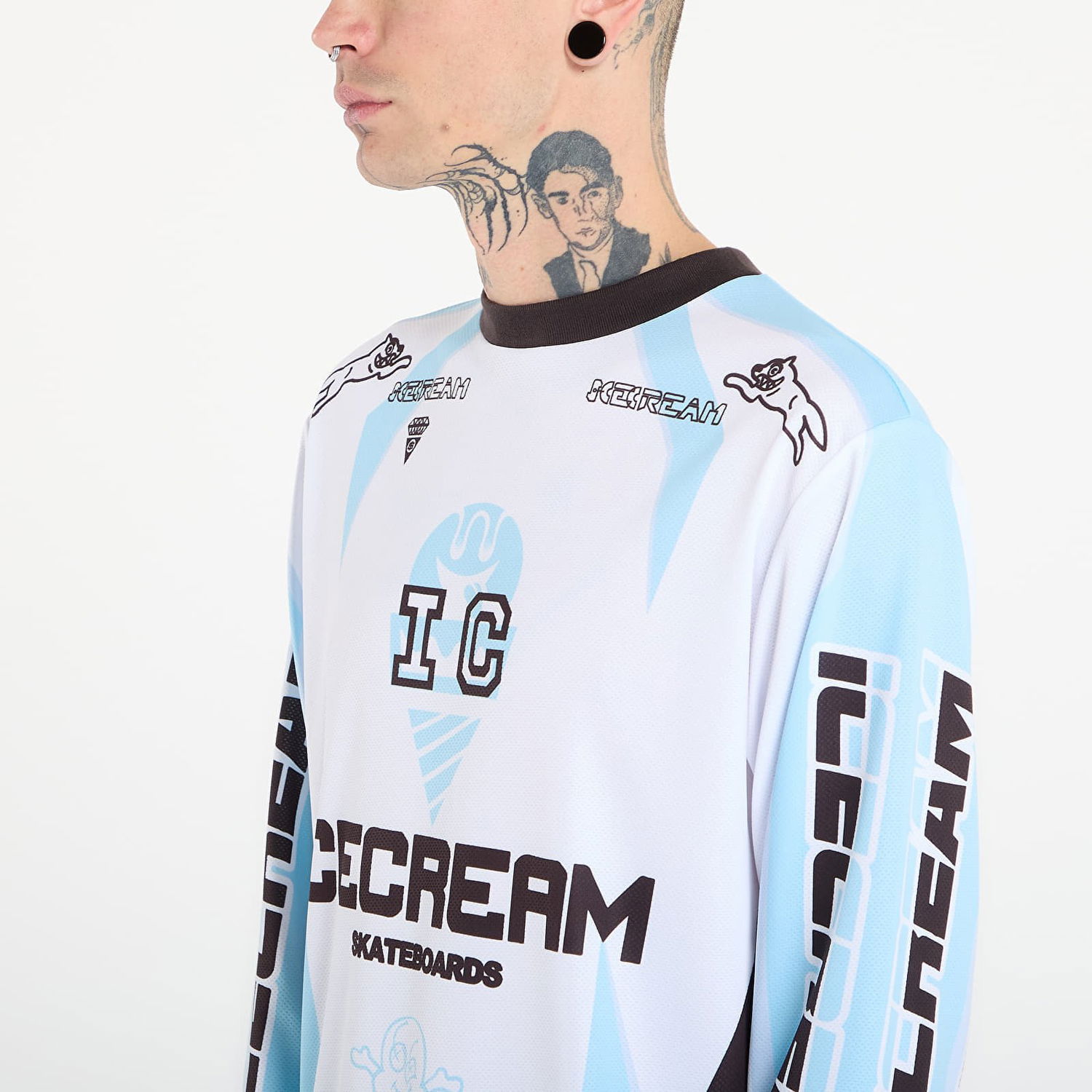 Dres BILLIONAIRE BOYS CLUB Icecream Motorcycle L/S T-Shirt Biela | IC25473 Multi, 1