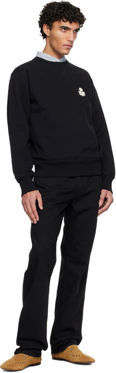 Mikina ISABEL MARANT Isabel Marant Mike Logo Crewneck Sweatshirt Čierna | SW0030HA-D1M05H, 3