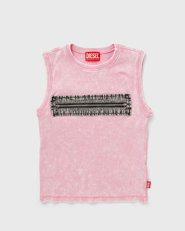Tielko Diesel Diesel Sleeveless T-Shirt with Zipper Detail Ružová | A16623-0AKBU-3DM, 0