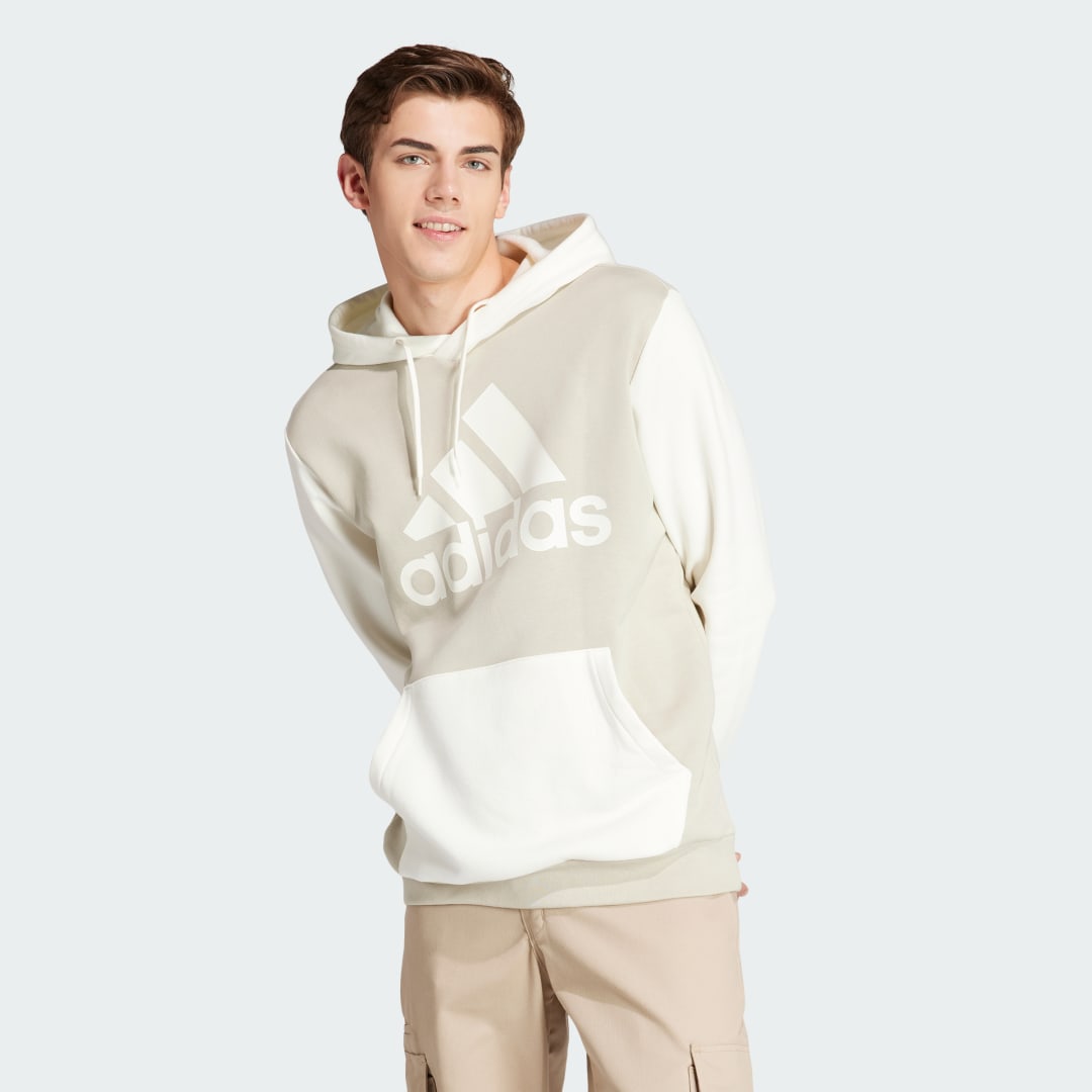 Mikina adidas Performance Essentials Fleece Big Logo Hoodie Biela | IR9986, 0