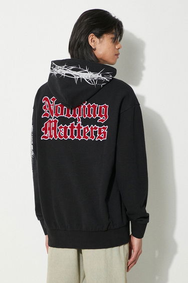 Mikina Aries Nothing Matters Embroidered Hoodie Čierna | SUAR20011X, 0