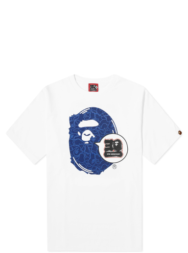 Tričko BAPE 30th Anniversary Ape Head T-Shirt Navy | 001TEJ701006F-WNV