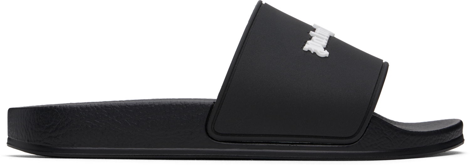 Tenisky a topánky Palm Angels Classic Logo Slides Čierna | PWIC013C99MAT0011001, 0