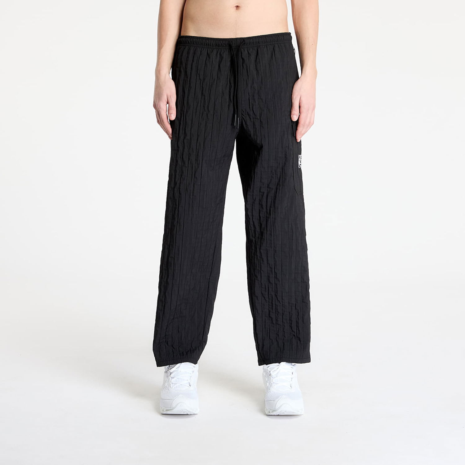 Tepláky Pleasures PLEASURES Rescue Pleated Cargo Pants Čierna | P25SP037 BLACK, 0