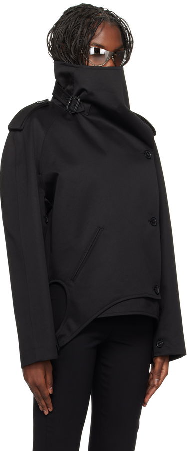 Bunda Courrèges Short Oblique Jacket Čierna | 424CBL215CO0131, 3