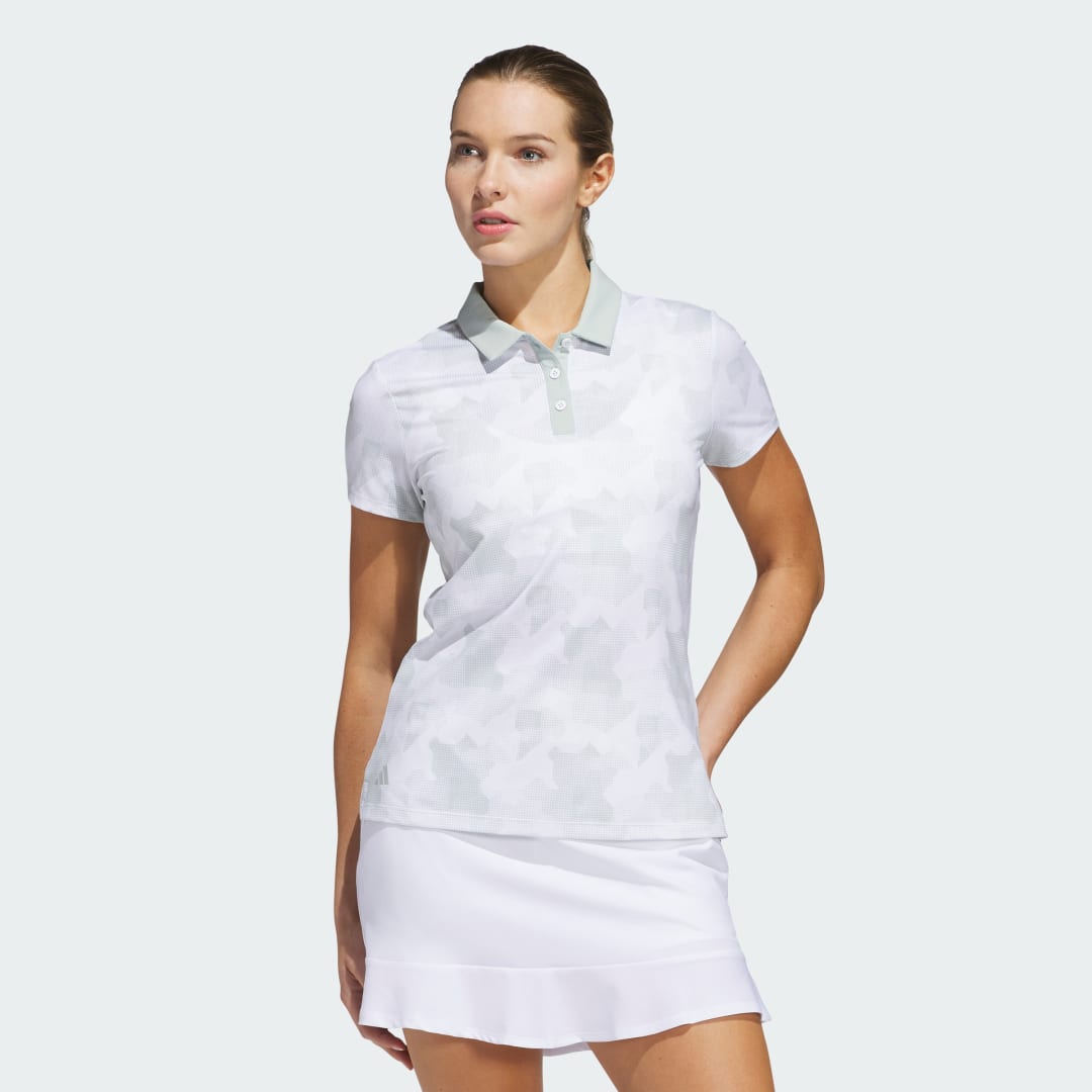 Polo tričko adidas Performance Ultimate365 Printed Golf Polo Biela | JC6765, 0