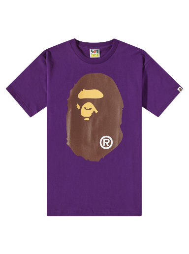 Tričko BAPE Classic Big Ape Head T-Shirt Purple Fialová | 001TEJ301003M-PPL