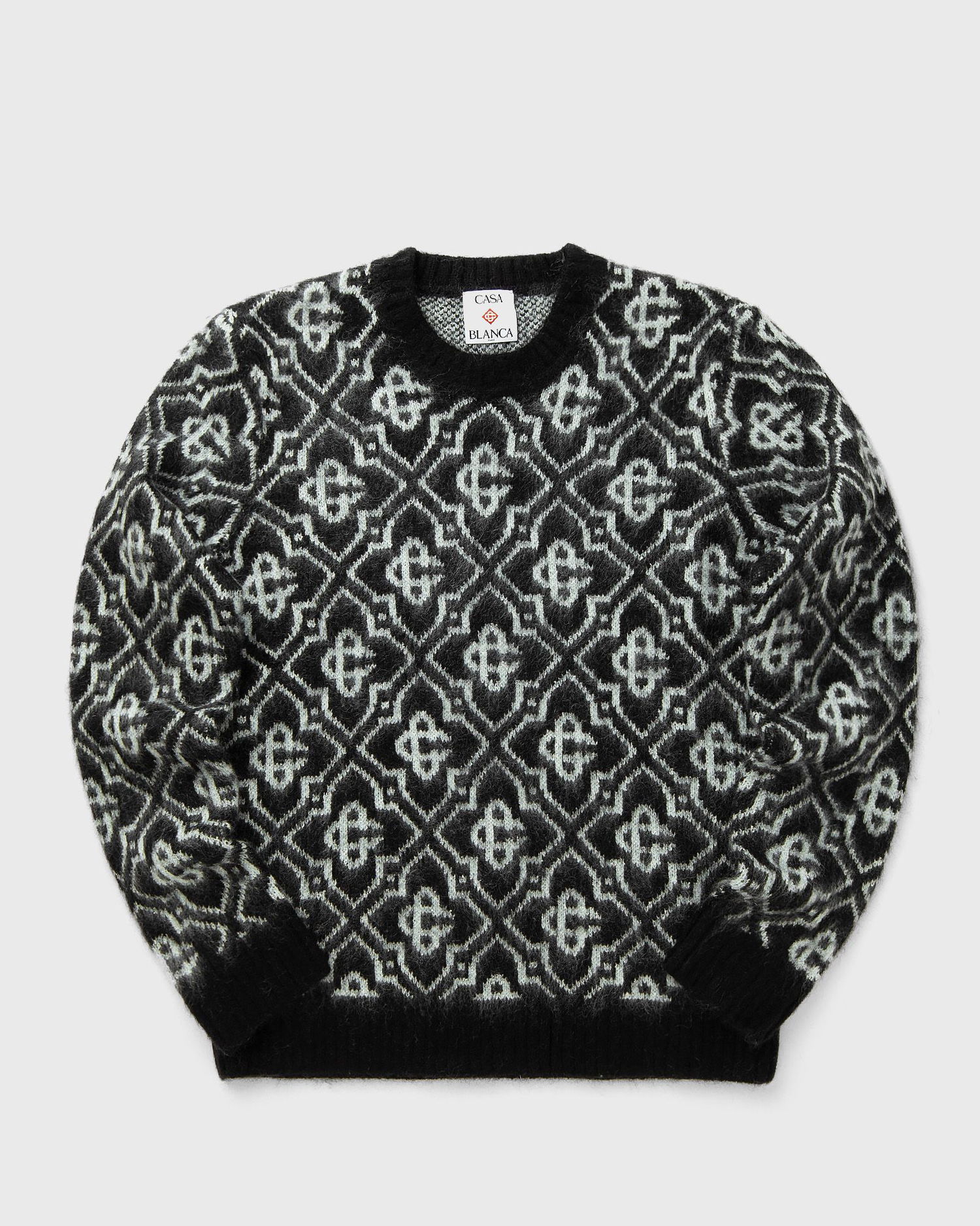 Sveter Casablanca Monogram Crewneck Sweater Čierna | MPF25-KW-1004-02, 0