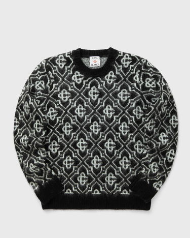 Sveter Casablanca Monogram Crewneck Sweater Čierna | MPF25-KW-1004-02, 0