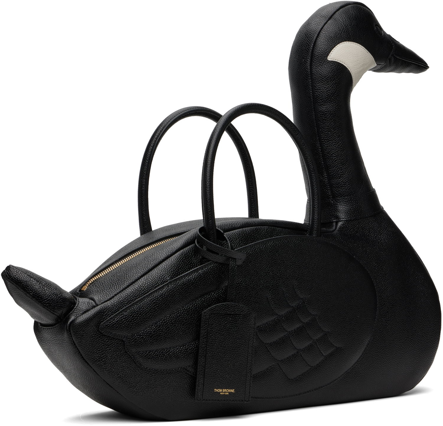 Kabelka Thom Browne Thom Browne Pebble Grain Goose Bag Čierna | UAG227A-00198, 1