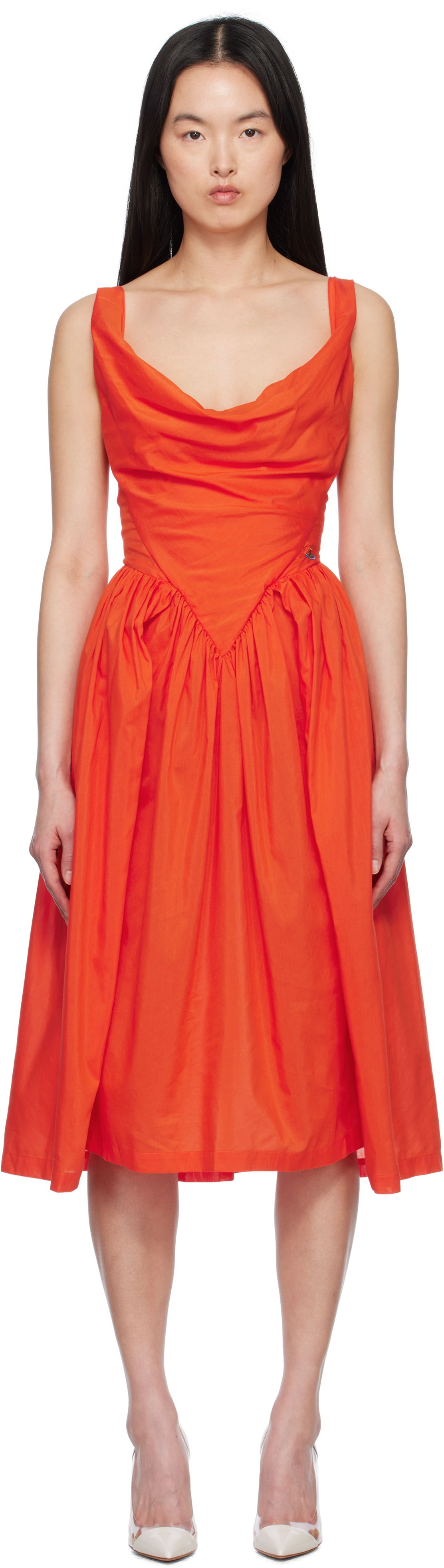 Šaty Vivienne Westwood Vivienne Westwood Sunday Midi Dress Oranžová | 1101032Z-W012U-, 0