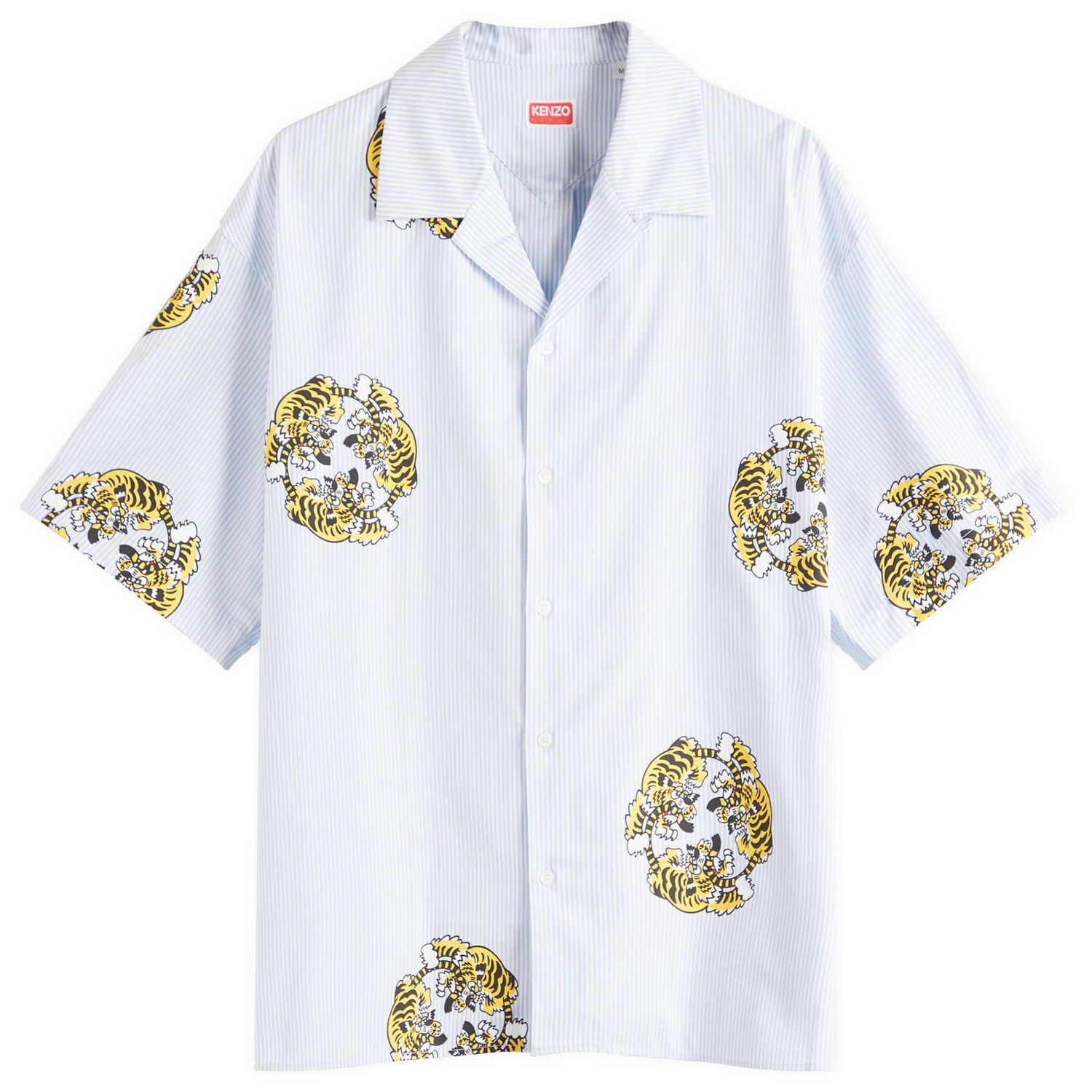 Košeľa KENZO Verdy Collection Hawaiian Short Sleeve Shirt, Size Large Modrá | FF55CH1309A5-64, 1