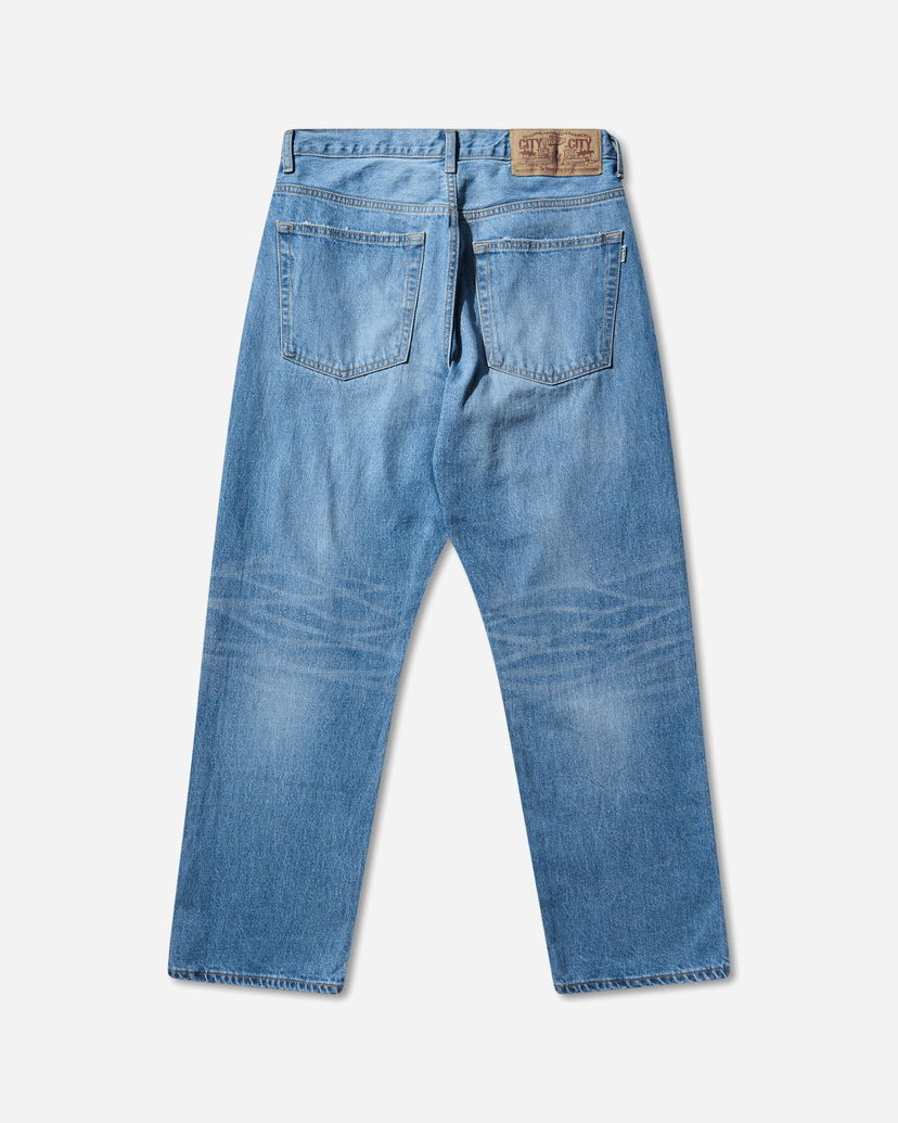 Džínsy BAPE Shark Loose Fit Denim Pants Modrá | 1L80150006 INDIGO