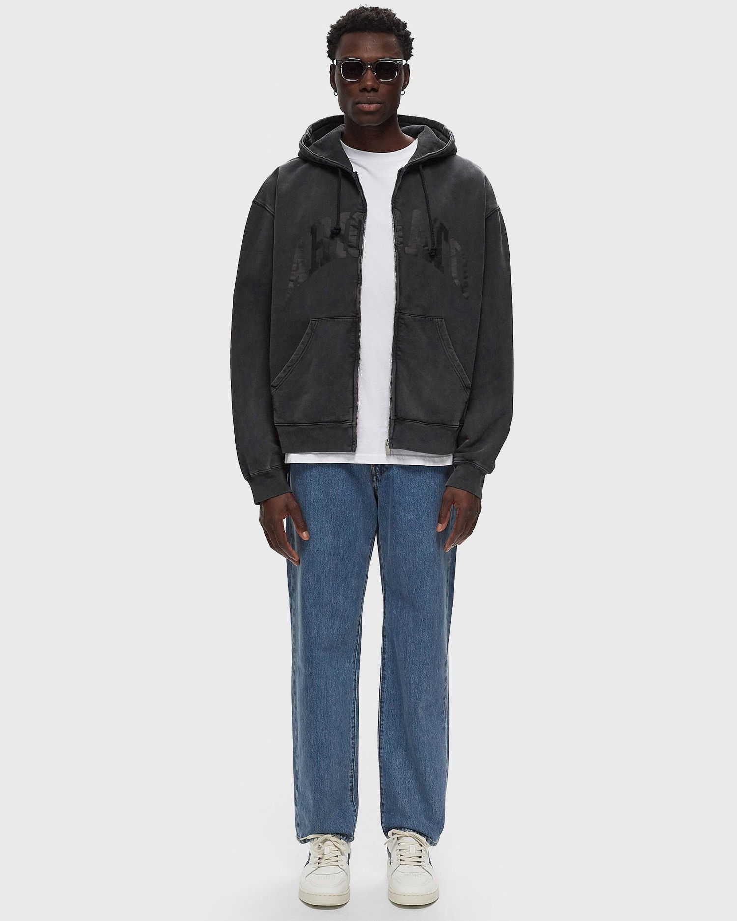Mikina AXEL ARIGATO Link Old Dye Hoodie Čierna | A2853001, 1