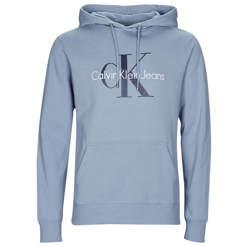 Mikina CALVIN KLEIN Jeans MONOLOGO REGULAR HOODIE Tyrkysová | J30J320805-DAR