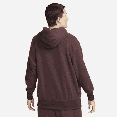 Mikina Nike Plush Pullover Hoody Vínová | DQ6840-652, 2