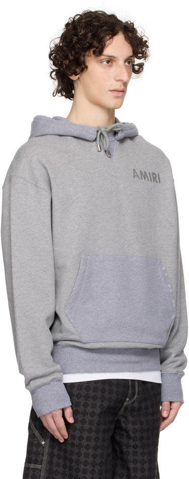 Mikina AMIRI AMIRI Stencil Oversized Hoodie Šedá | AMJYHD1121, 1