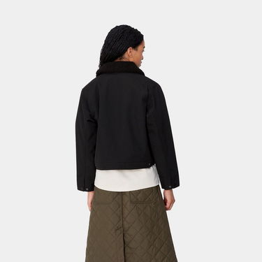 Bomber bunda Carhartt WIP Newkirk Black Jacket with Faux Fur Collar Čierna | I033880_5, 1