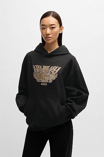 Mikina BOSS BOSS x Creation of the Gods Taotie Hoodie Čierna | 50542888, 1