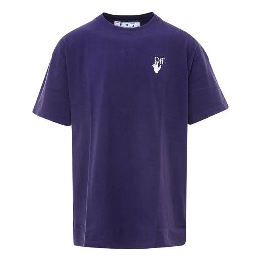 Tričko Off-White Off-White Marker Over T-Shirt Fialová | OMAA038R21JER0024632