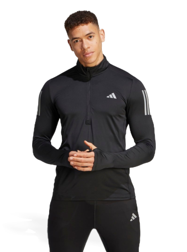 Mikina adidas Originals Own the Run 1/4 Zip Čierna | IK9562