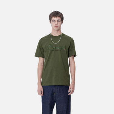 Tričko Carhartt WIP Paradise Script Graphic T-Shirt Zelené | I033948_9, 0