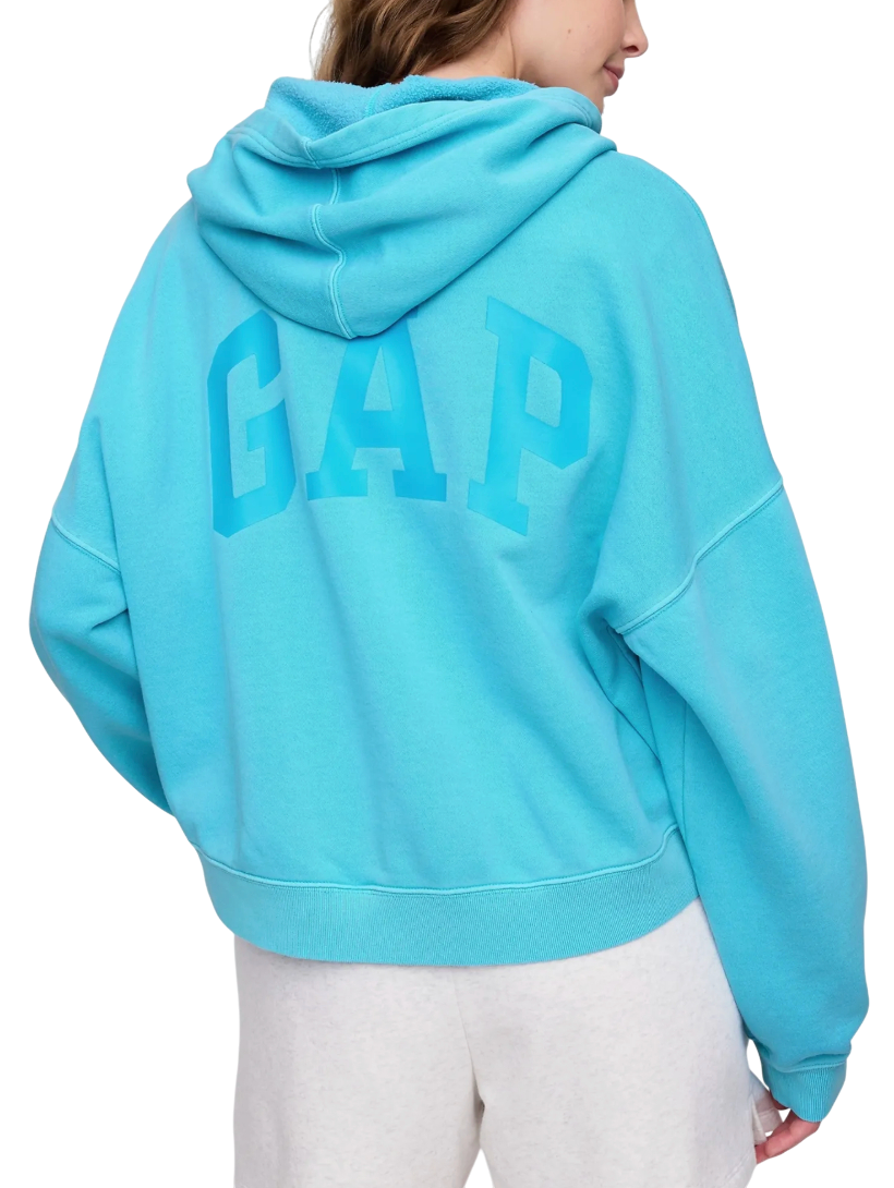 Mikina GAP Logo Hoody Tyrkysová | 429497-07, 1