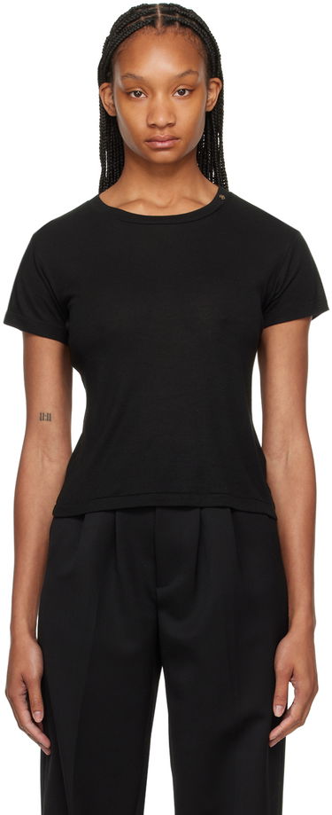 Tričko Anine Bing Fitted Crewneck T-Shirt Čierna | A-08-2279-000B, 0