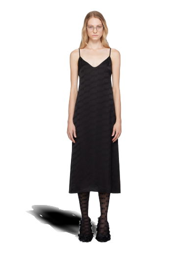 Šaty Balenciaga Monogram Midi Dress Čierna | 752130 3D4B7