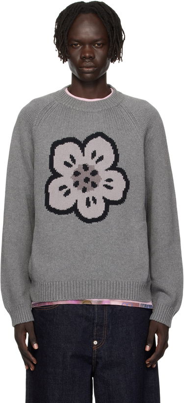 Sveter KENZO Kenzo Paris 'Boke Flower' Sweater Šedá | FF65PU7443LA, 0